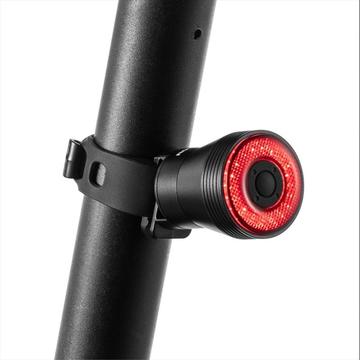 ROCKBROS Q5 Suporte duplo Luz de travão de bicicleta inteligente Sensor de luz traseira de bicicleta Auto impermeável LED Luz traseira de bicicleta - Preto