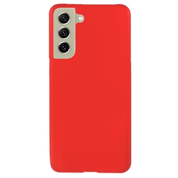 Capa Dura com Borracha para Samsung Galaxy S21 FE 5G - Vermelho