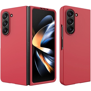 Capa Plastico com Borracha para Samsung Galaxy Z Fold5 - Vermelho