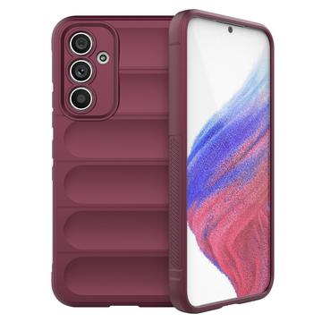 Capa de TPU Rugged Series para Samsung Galaxy A54 5G - Vinho Vermelho