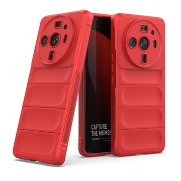 Capa de TPU Rugged Series para Xiaomi 12S Ultra - Vermelho