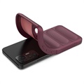 Capa de TPU Rugged Series para Xiaomi 12 Lite - Vinho Vermelho