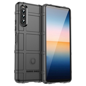 Capa de TPU Rugged Shield para Sony Xperia 10 IV - Preto