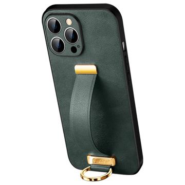 Capa Híbrida Sulada Fashion com Pulseira para iPhone 14 Pro Max - Verde