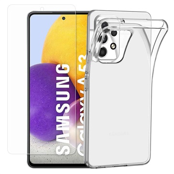 Capa de TPU com Protetor Ecrã Saii 2-em-1 para Samsung Galaxy A53 5G