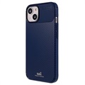 Capa de TPU e Fibra de Carbono Saii para iPhone 13 - Azul