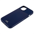 Capa de TPU e Fibra de Carbono Saii para iPhone 13 - Azul