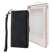 Bolsa Tipo Carteira Saii Zíper para iPhone 15 Plus
