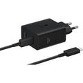 Carregador duplo USB-C de 50 W da Samsung EP-T5020XBEGEU - Preto