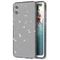 Capa de TPU Stylish Glitter Series para Samsung Galaxy A05 - Preto Transparente