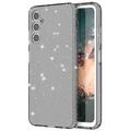 Capa de TPU Stylish Glitter Series para Samsung Galaxy A05s - Preto Transparente