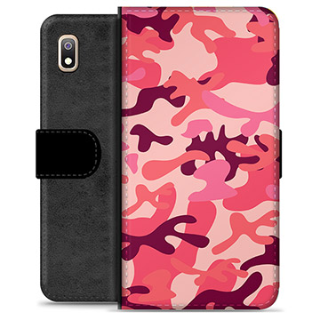 Bolsa tipo Carteira - Samsung Galaxy A10 - Camuflagem Rosa