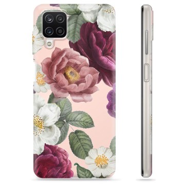 Capa de TPU - Samsung Galaxy A12 - Flores Românticas