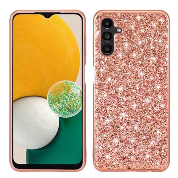 Capa Híbrida Glitter Series para Samsung Galaxy A15 - Cor-de-Rosa Dourado