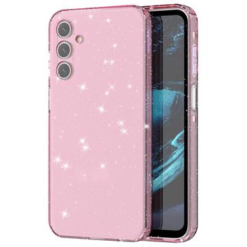 Capa de TPU Stylish Glitter Series para Samsung Galaxy A15 - Rosa Transparente