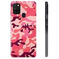 Capa de TPU para Samsung Galaxy A21s  - Camuflagem Rosa