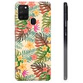 Capa de TPU para Samsung Galaxy A21s  - Flores Cor-de-rosa