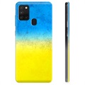 Capa de TPU Bandeira da Ucrânia - Samsung Galaxy A21s  - Duas cores