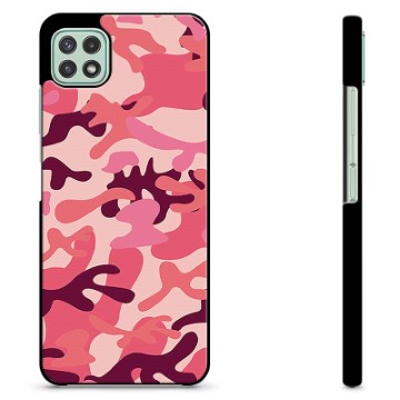 Capa Protectora - Samsung Galaxy A22 5G - Camuflagem Rosa