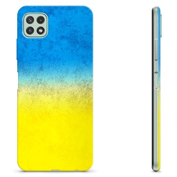 Capa de TPU Bandeira da Ucrânia - Samsung Galaxy A22 5G - Duas cores