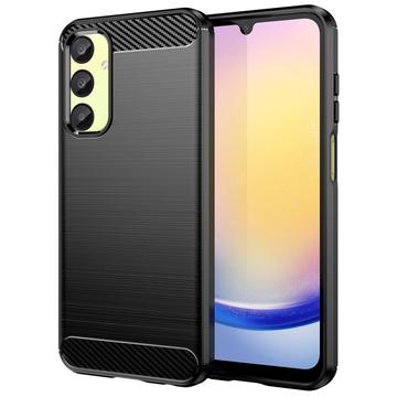 Capa de TPU Escovado para Samsung Galaxy A25 - Fibra de Carbono