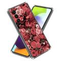 Capa em TPU Stylish Ultra-Slim para Samsung Galaxy A25 - Flores Vermelhas