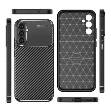 Capa de TPU Fibra de Carbono Beetle para Samsung Galaxy A34 5G - Preto