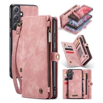 Bolsa tipo Carteira 2-em-1 Caseme 008 Multifuncional para Samsung Galaxy A35 - Cor-de-Rosa