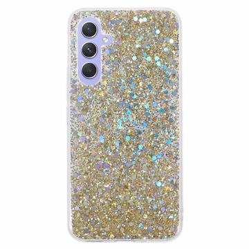 Capa de TPU Glitter Flakes para Samsung Galaxy A35