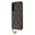 Capa Híbrida Guess 4G Charms Collection para Samsung Galaxy A35 - Castanho