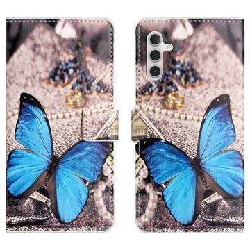 Bolsa Tipo Carteira Style Series para Samsung Galaxy A35 - Borboleta Azul