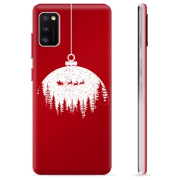 Capa de TPU para Samsung Galaxy A41  - Bola de Natal