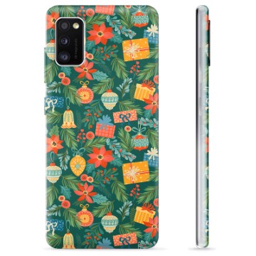 Capa de TPU para Samsung Galaxy A41  - Decoração de Natal