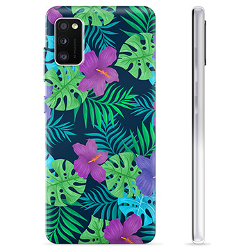 Capa de TPU para Samsung Galaxy A41  - Flores Tropicais