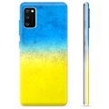 Capa de TPU Bandeira da Ucrânia - Samsung Galaxy A41  - Duas cores