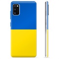 Capa de TPU Bandeira da Ucrânia  para Samsung Galaxy A41  - Amarelo e azul claro