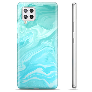 Capa de TPU - Samsung Galaxy A42 5G - Mármore Azul