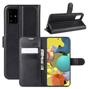 Bolsa Tipo Carteira para Samsung Galaxy A51 5G - Preto