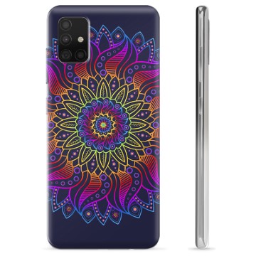 Capa de TPU para Samsung Galaxy A51  - Mandala Colorida