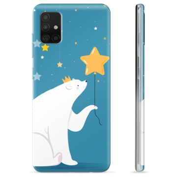 Capa de TPU para Samsung Galaxy A51  - Urso Polar