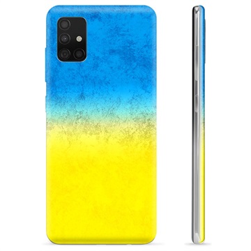 Capa de TPU Bandeira da Ucrânia - Samsung Galaxy A51 - Duas cores