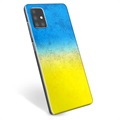 Capa de TPU Bandeira da Ucrânia - Samsung Galaxy A51 - Duas cores