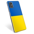 Capa de TPU Bandeira da Ucrânia  para Samsung Galaxy A51 - Amarelo e azul claro