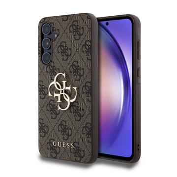 Capa Híbrida Guess 4G Big Metal Logo para Samsung Galaxy A55 - Castanho