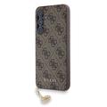 Capa Híbrida Guess 4G Charms Collection para Samsung Galaxy A55 - Castanho