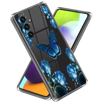 Capa em TPU Stylish Ultra-Slim para Samsung Galaxy A55 - Borboleta e Flores