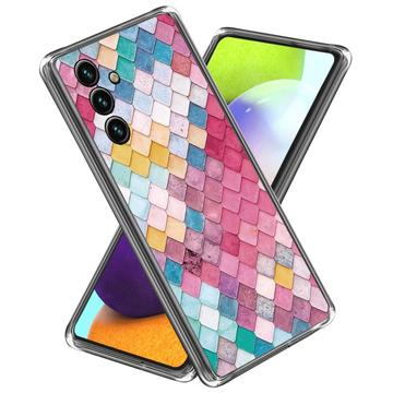 Capa em TPU Stylish Ultra-Slim para Samsung Galaxy A55 - Losango Arco-Íris