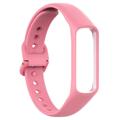 Bracelete de Substituição em Silicone com Moldura Integrada para Samsung Galaxy Fit 2 - Cor-de-rosa