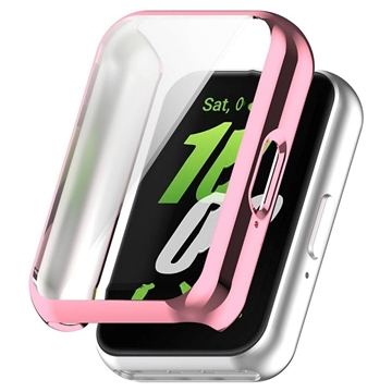 Capa TPU Galvanizado para Samsung Galaxy Fit3 - Cor-de-Rosa