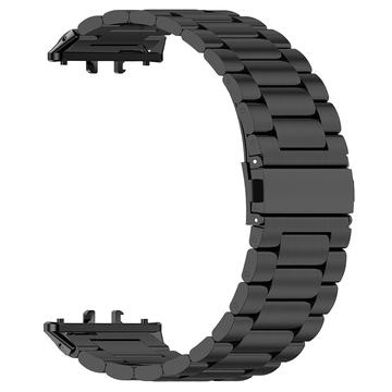 Bracelete em Aço Inoxidável para Samsung Galaxy Fit3 - Preto